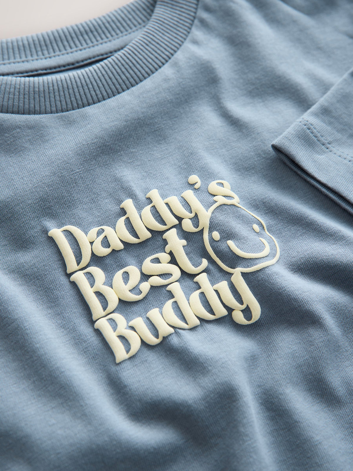 Blue Daddy's Best Buddy Short Sleeve Small Graphic T-Shirt (3mths-7yrs)