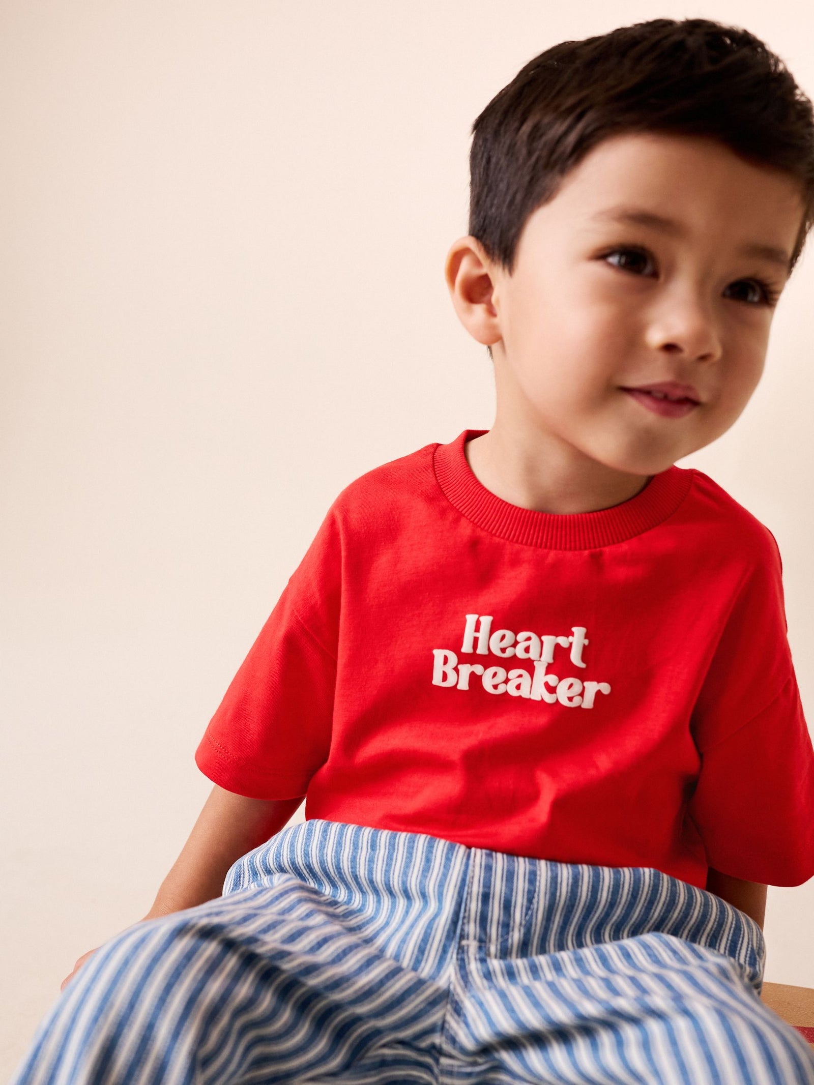 Red Heart Breaker Short Sleeve Small Graphic T-Shirt (3mths-8yrs)