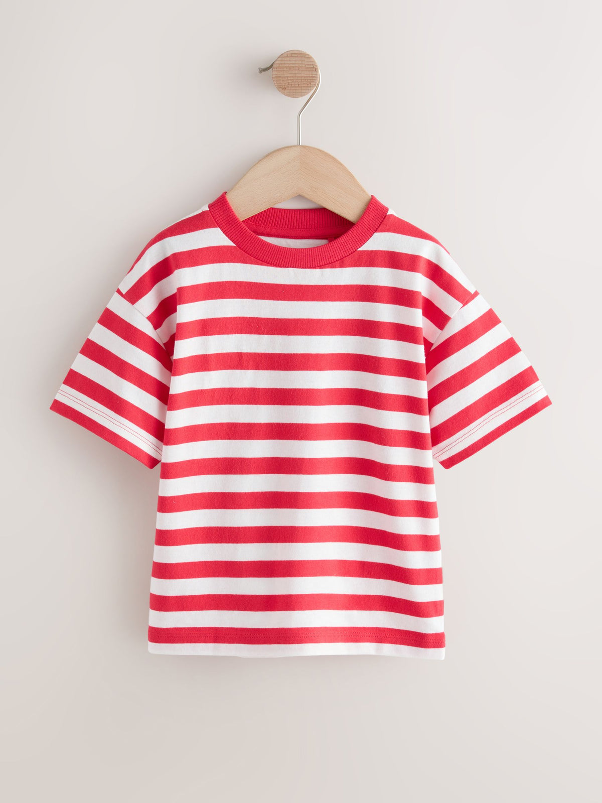 Red/White Short Sleeve Stripe T-Shirt (3mths-7yrs) (3mths-7yrs)