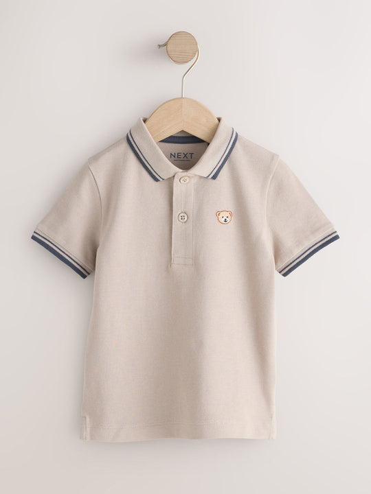 Stone Bear Short Sleeve Polo Shirt (3mths-7yrs)