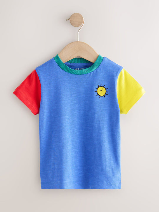 Blue Pirates Short Sleeve Appliqué T-Shirts 3 Pack (3mths-7yrs)