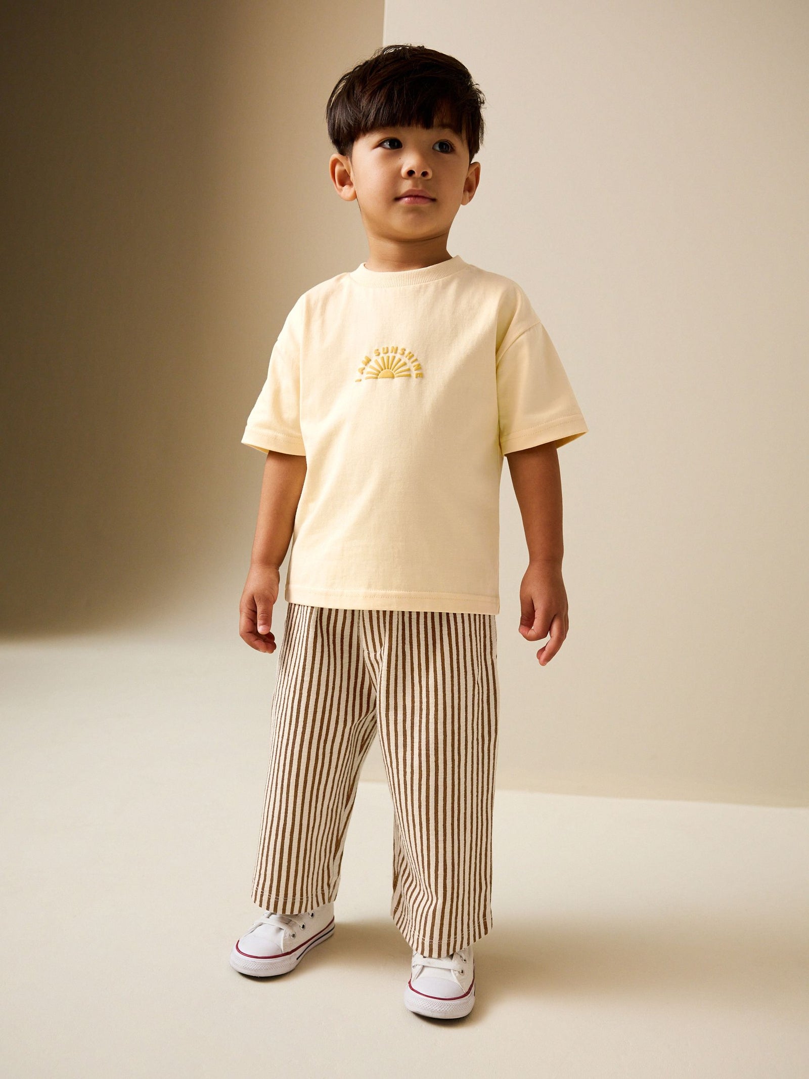 Yellow Sunshine Short Sleeve T-Shirt and Lightweight Joggers Set (3mths-7yrs)