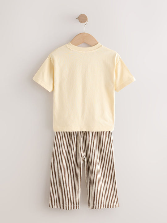 Yellow Sunshine Short Sleeve T-Shirt and Lightweight Joggers Set (3mths-7yrs)