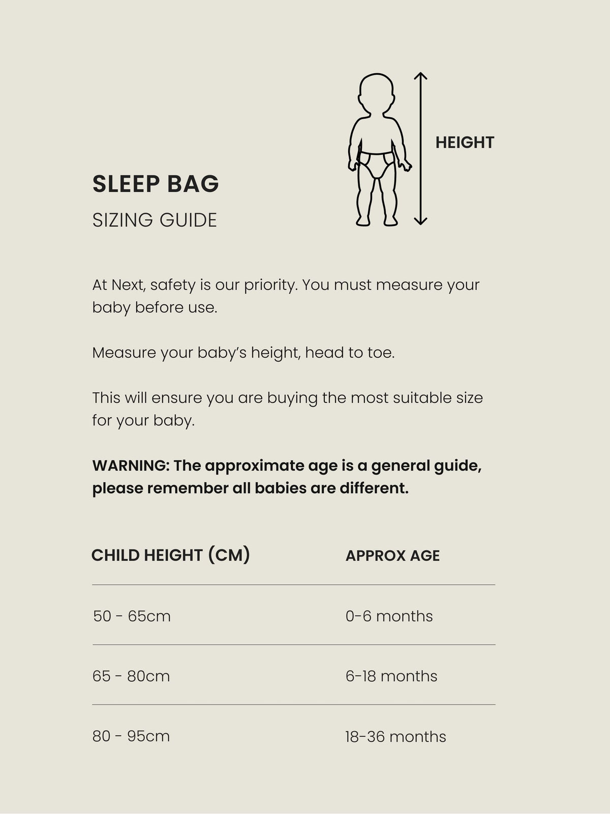 Ecru Muslin 1 Tog Baby Sleep Bag