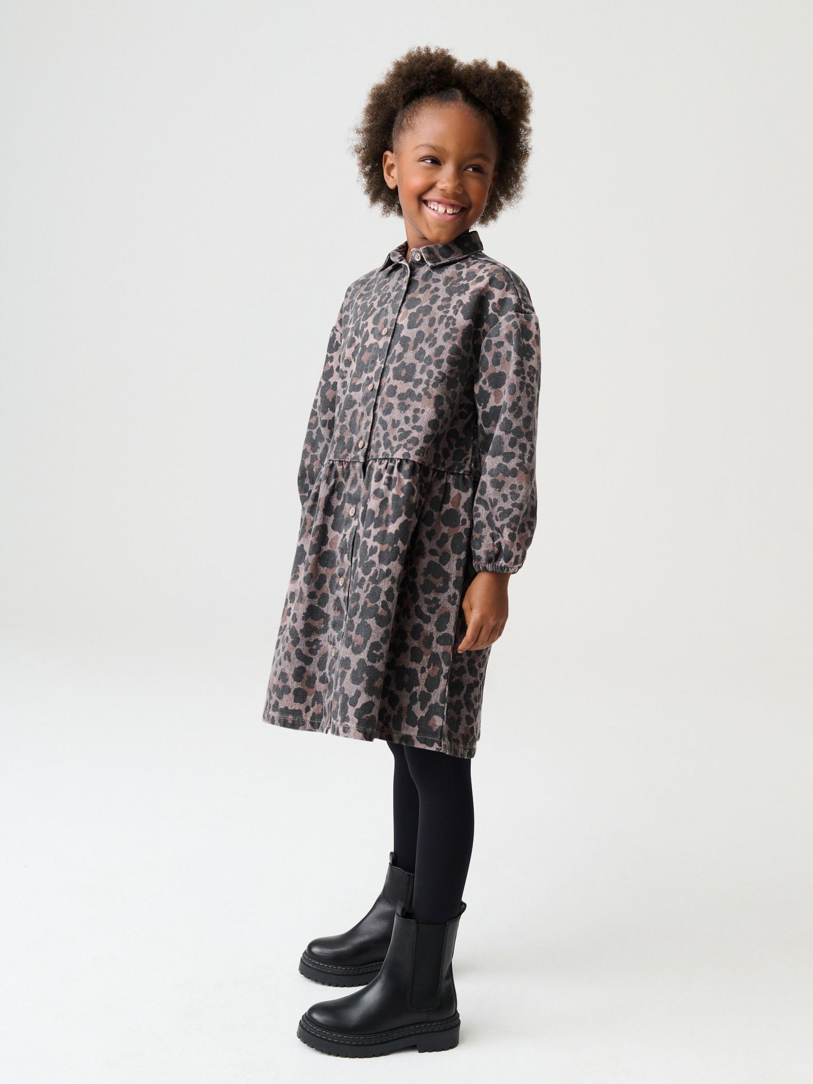 Animal Shirt Dress (3-16yrs)