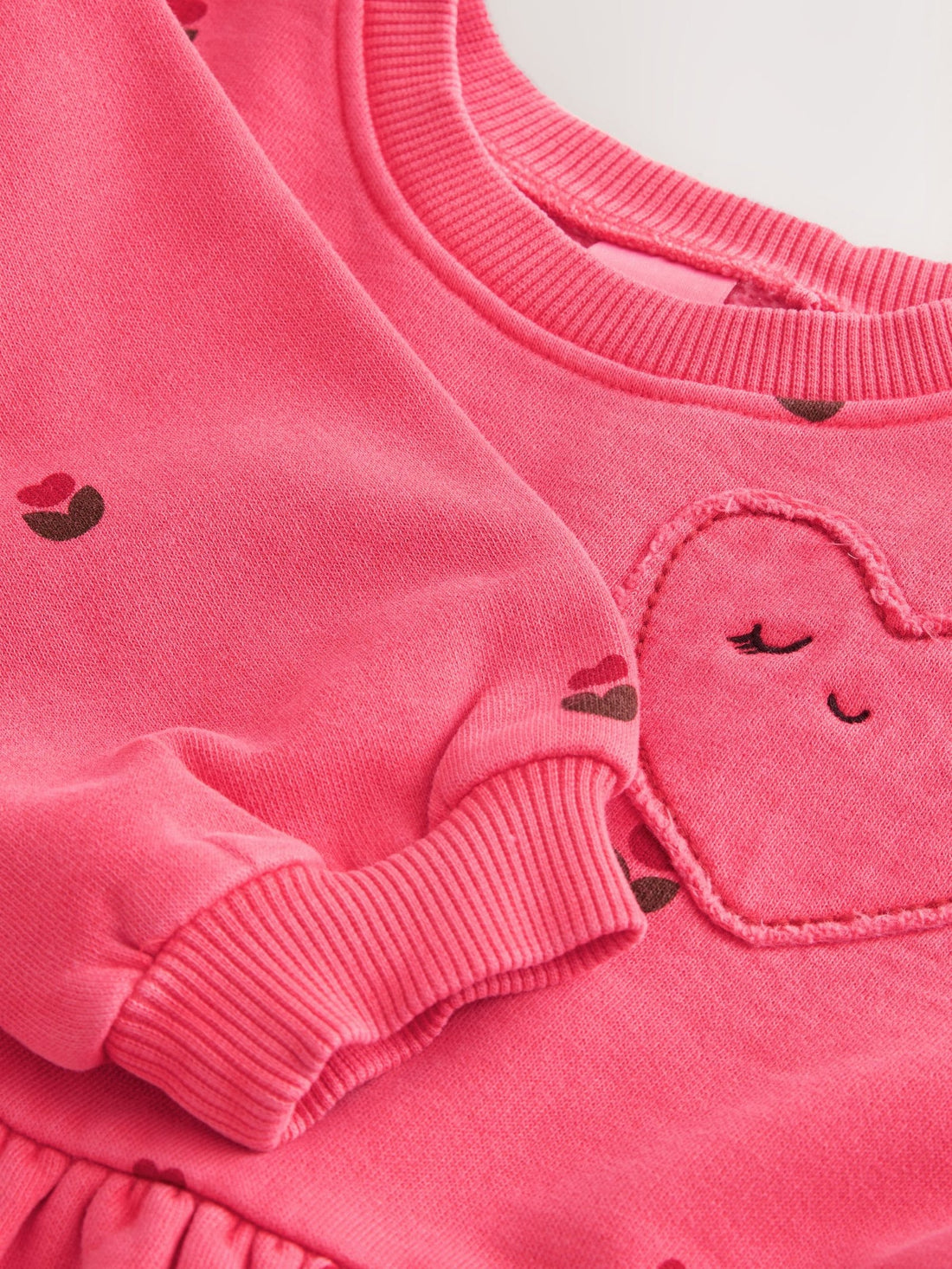 Pink Hearts Sweat Dress (3mths-7yrs)