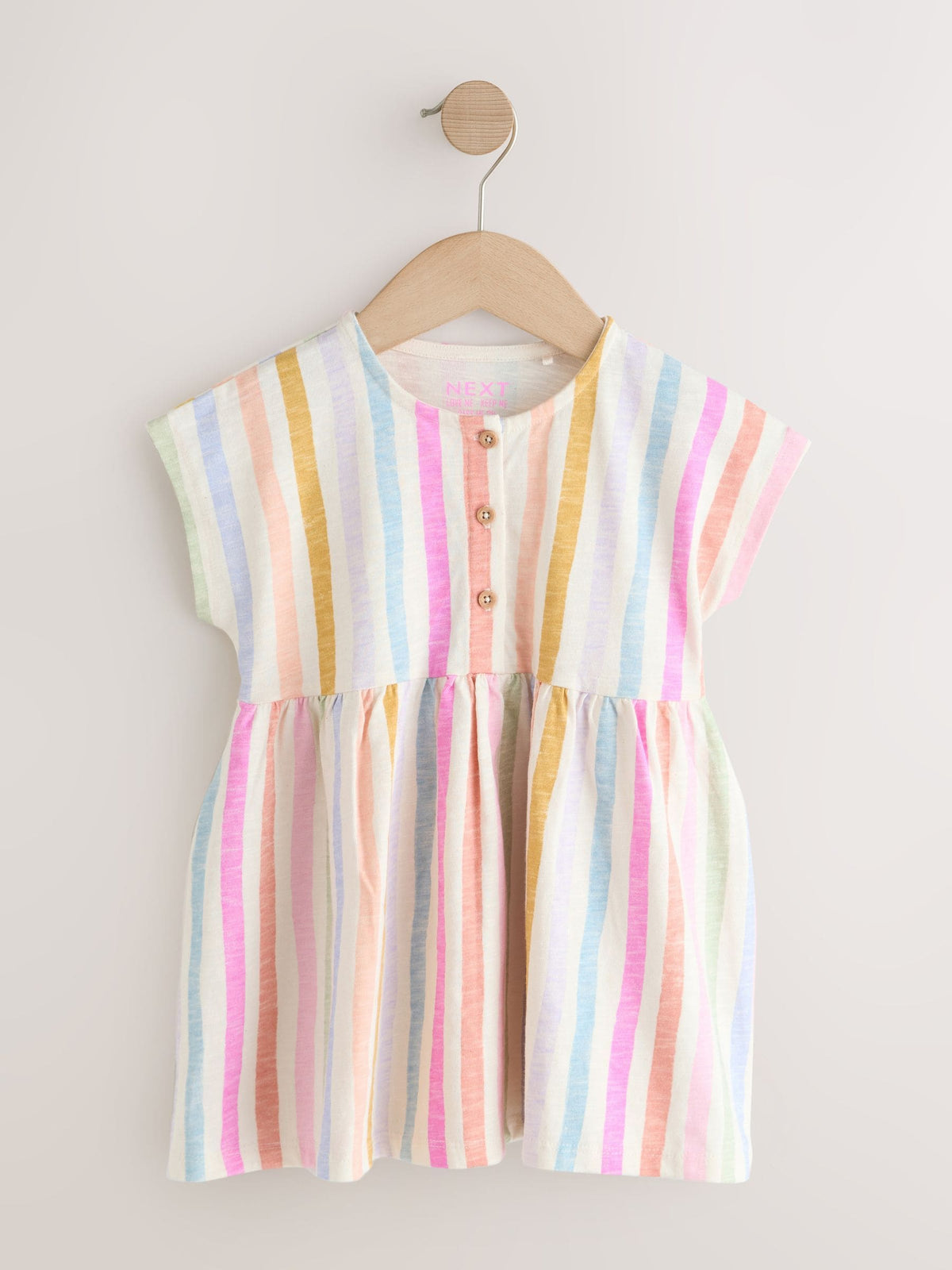Rainbow Stripe Jersey Dress (3mths-7yrs)