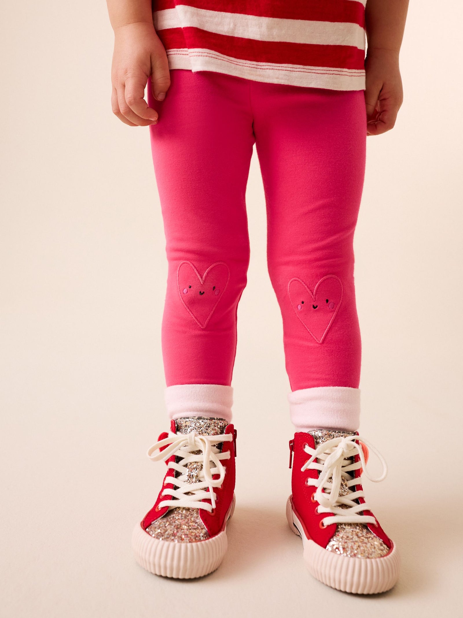 Red Heart Embellished Leggings (3mths-7yrs)