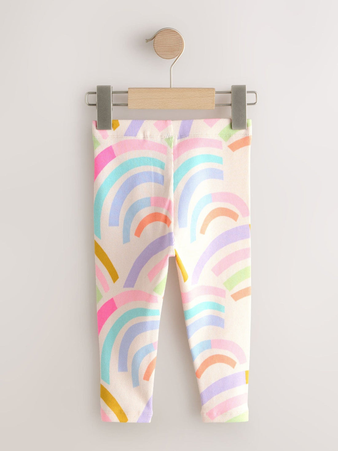 Ecru White Ribbed Leggings (3mths-7yrs)