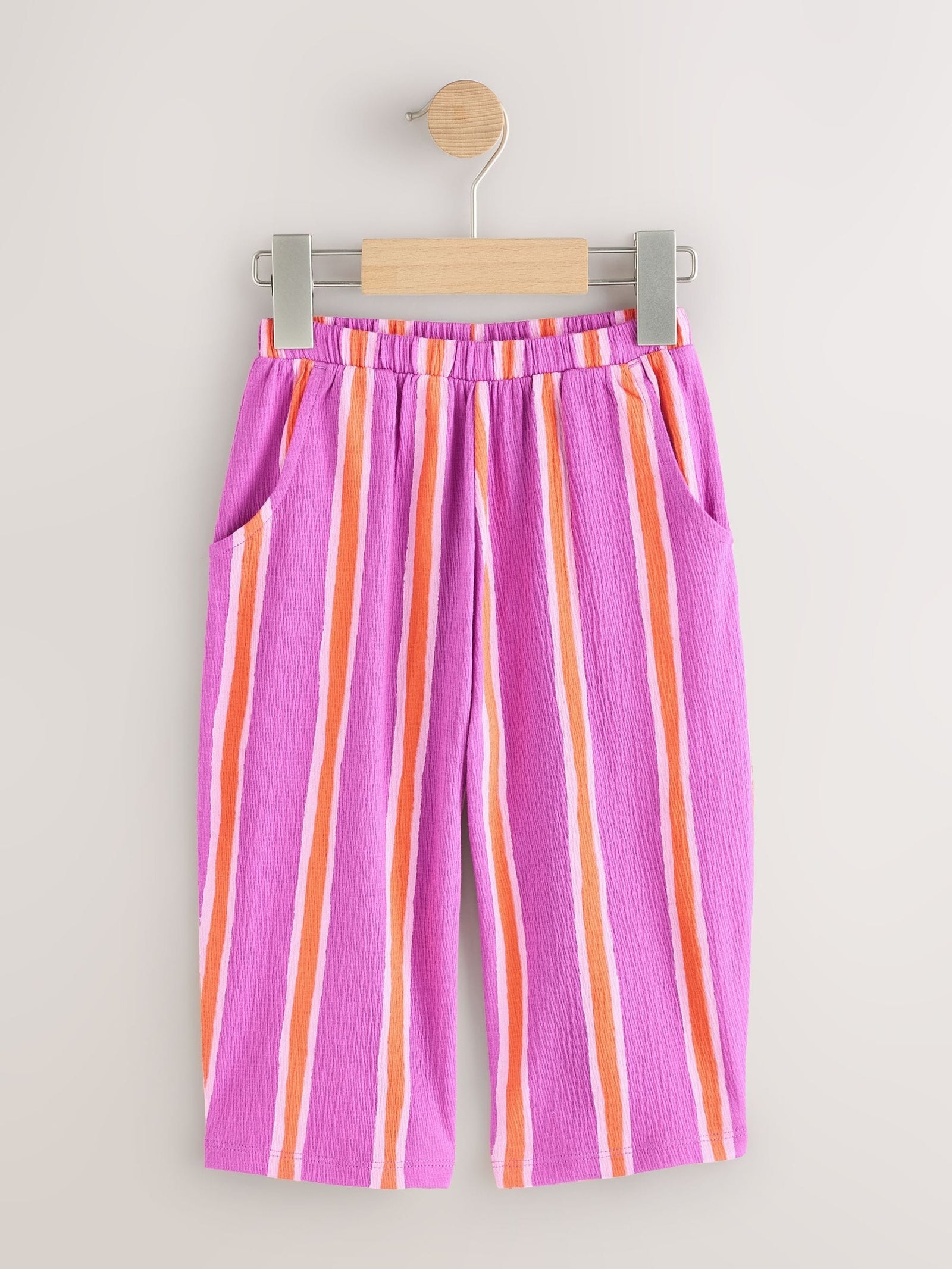 Purple Orange Stripe Barrel Leg Trousers (3mths-7yrs)
