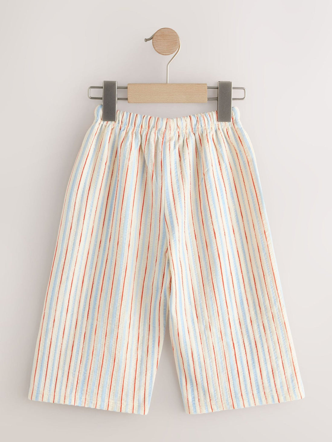 Ecru Red & Blue Stripe Wide Leg Trousers (3mths-7yrs)
