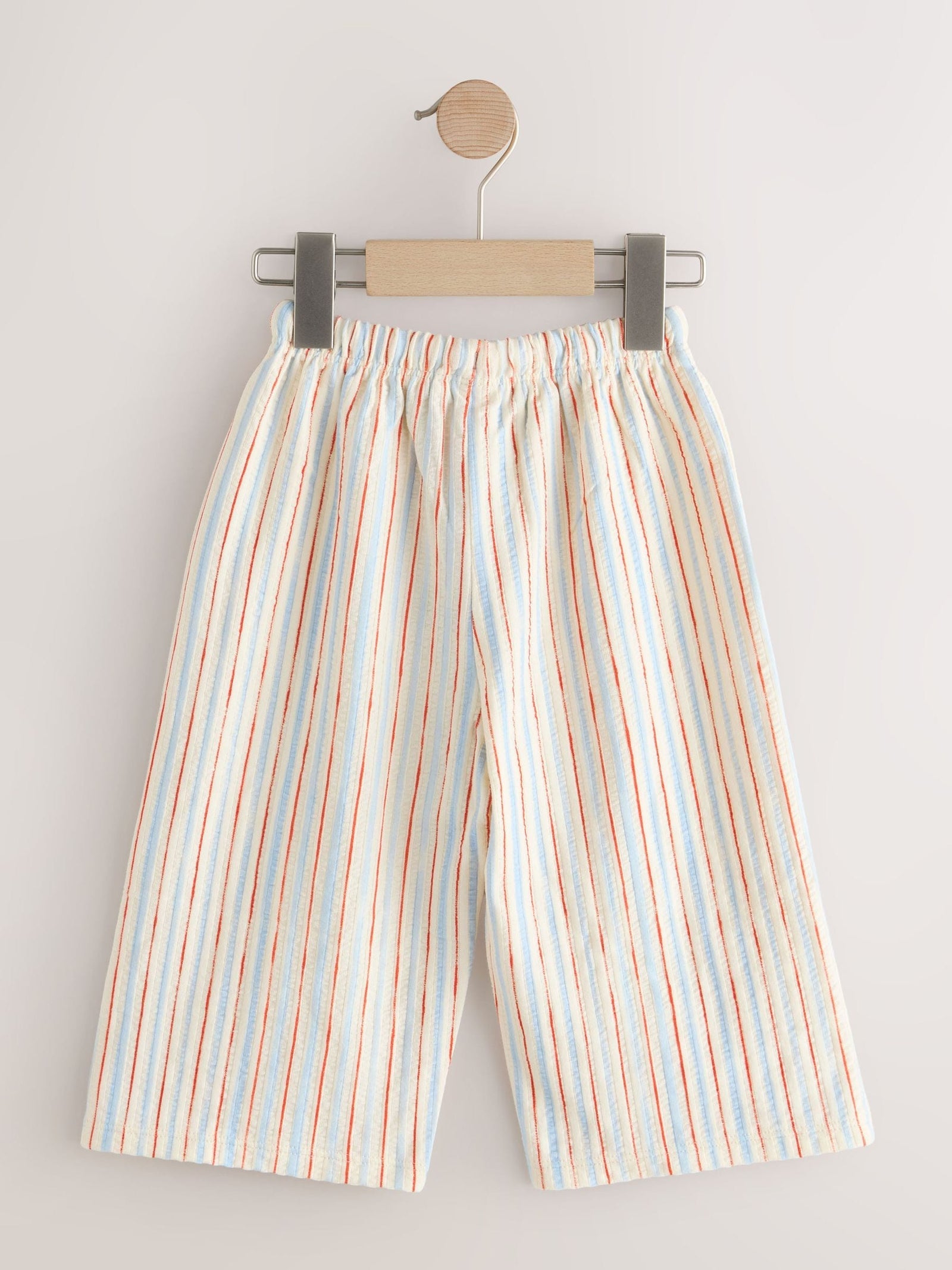 Ecru Red & Blue Stripe Wide Leg Trousers (3mths-7yrs)