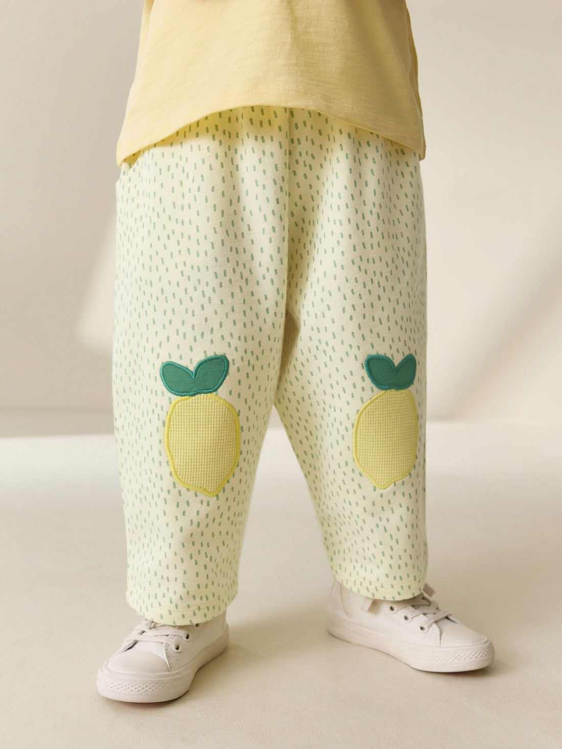 Yellow Lemons Embellished Barrel Trousers (3mths-7yrs)