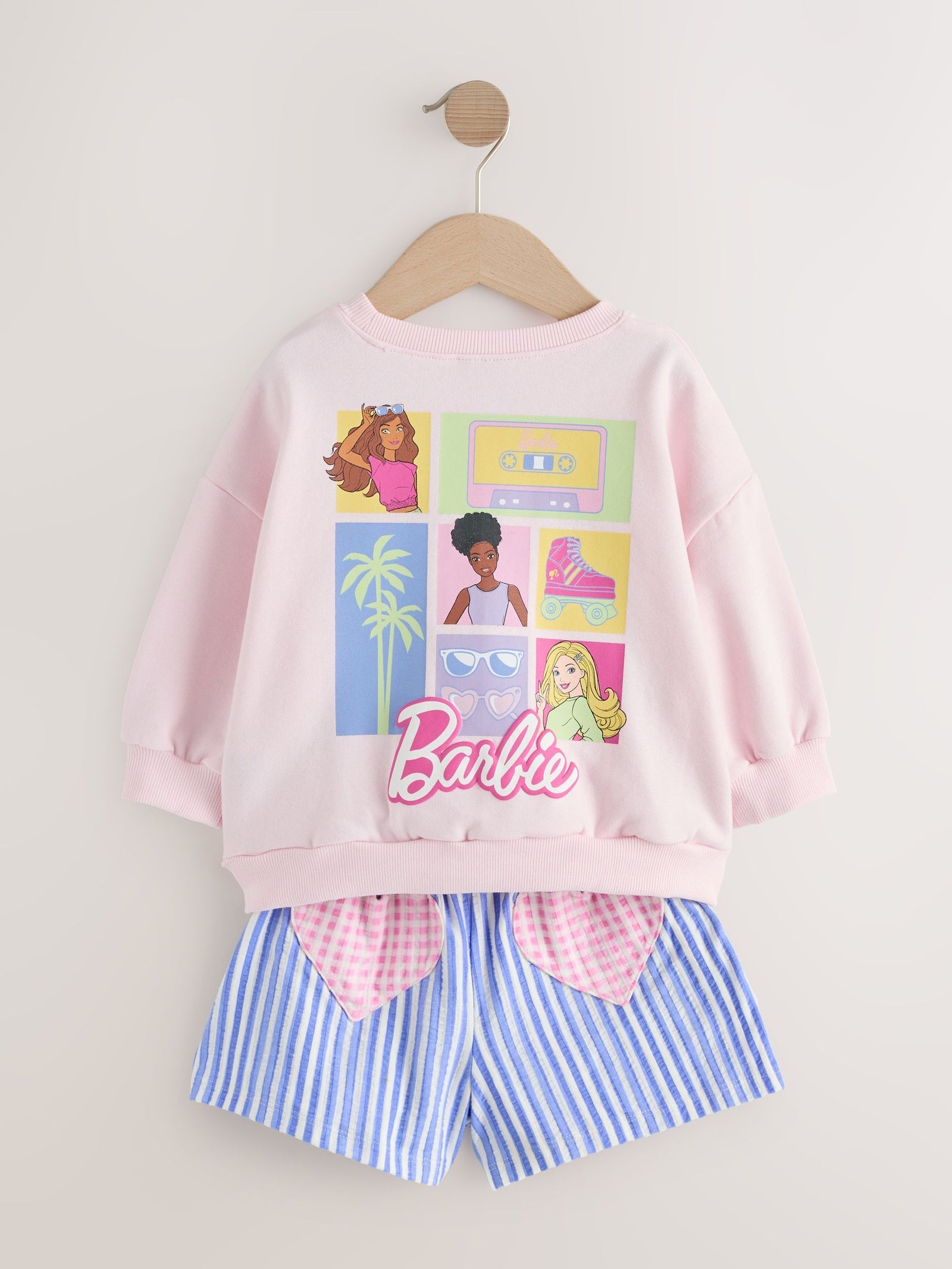 Pink Barbie Shorts Set (3mths-7yrs)