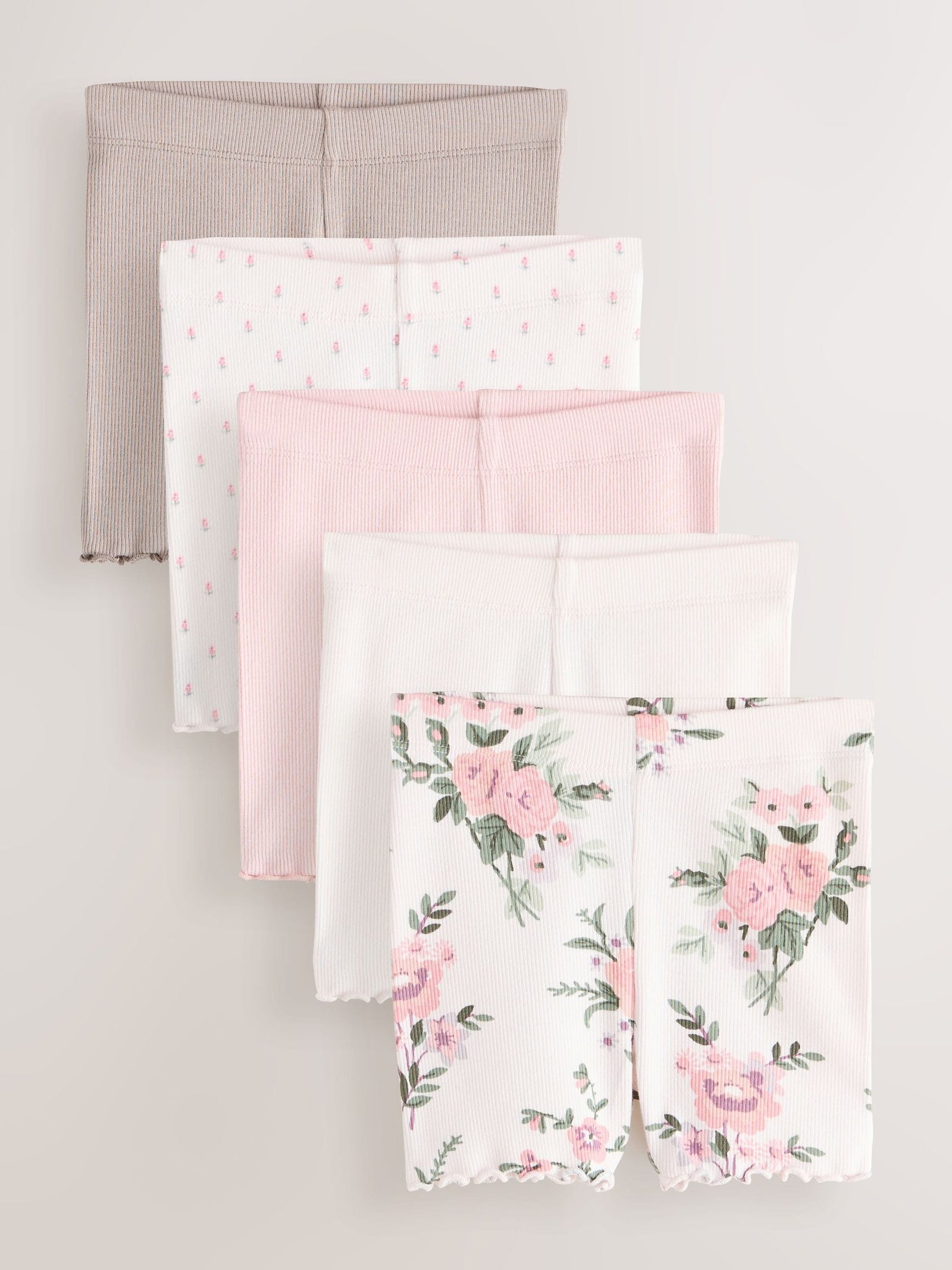 Pink Cycle Shorts 5 Pack (3mths-7yrs)