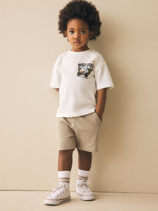Tan Brown Jersey Shorts (3mths-7yrs)