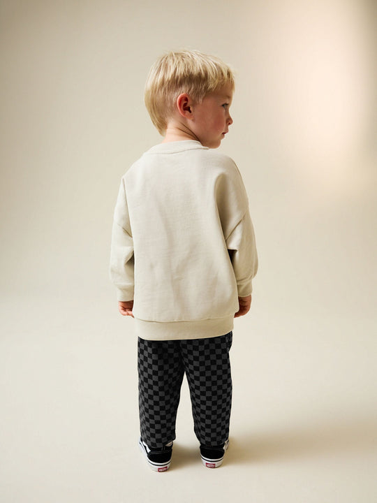 Ecru Car Crew Neck Sweatshirt and Jogger Set (3mths-7yrs) (3mths-7yrs)