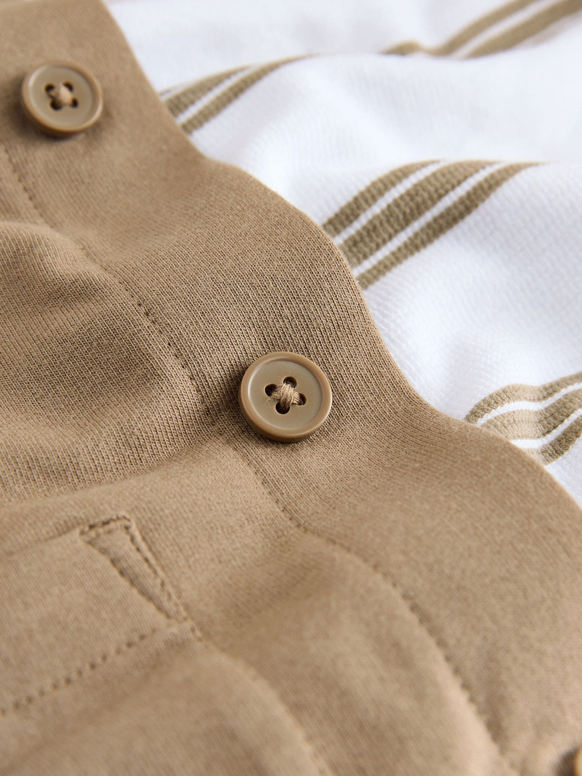 Tan Brown Jersey Shirt T-Shirt and Joggers 3 Piece Set (3mths-7yrs)