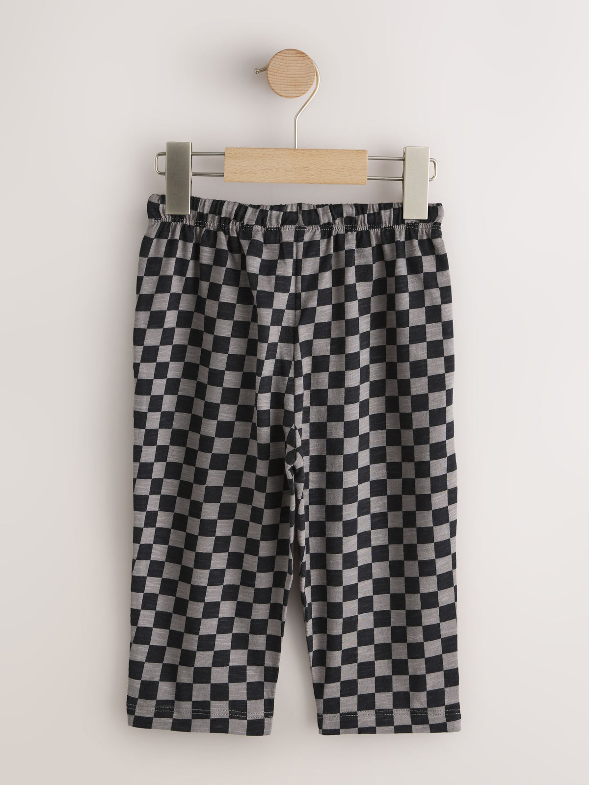 Black Cement And Checkerboard Stripe Joggers 3 Pack (3mths-7yrs)
