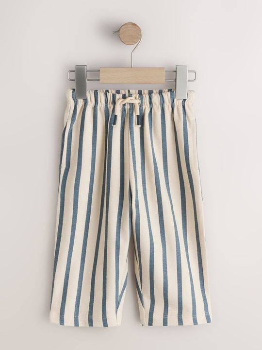 Blue Tan And Stripe Stripe Joggers 3 Pack (3mths-7yrs)