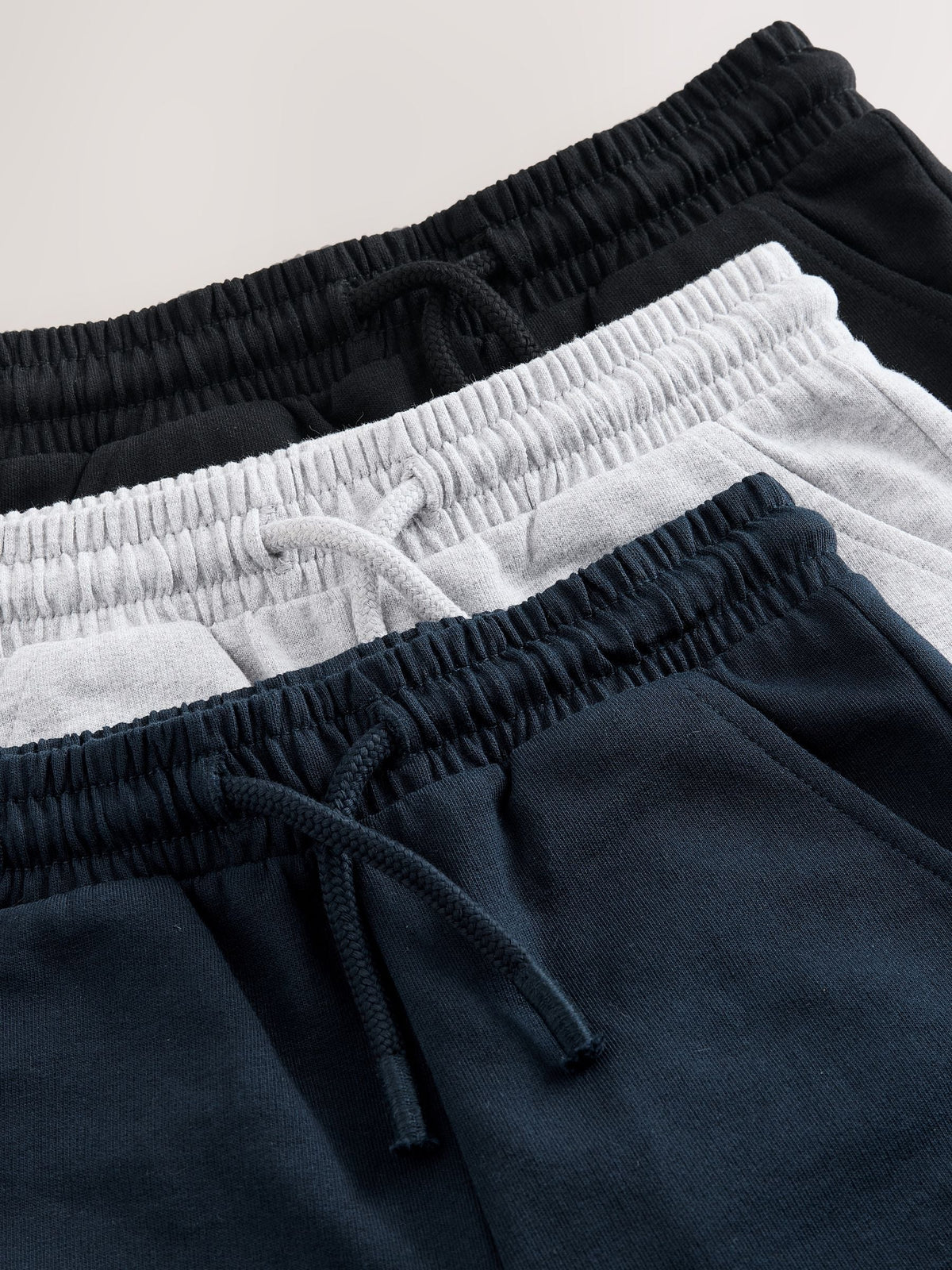 Black/Grey/Navy Blue Printed Shorts Pack (3mths-7yrs)