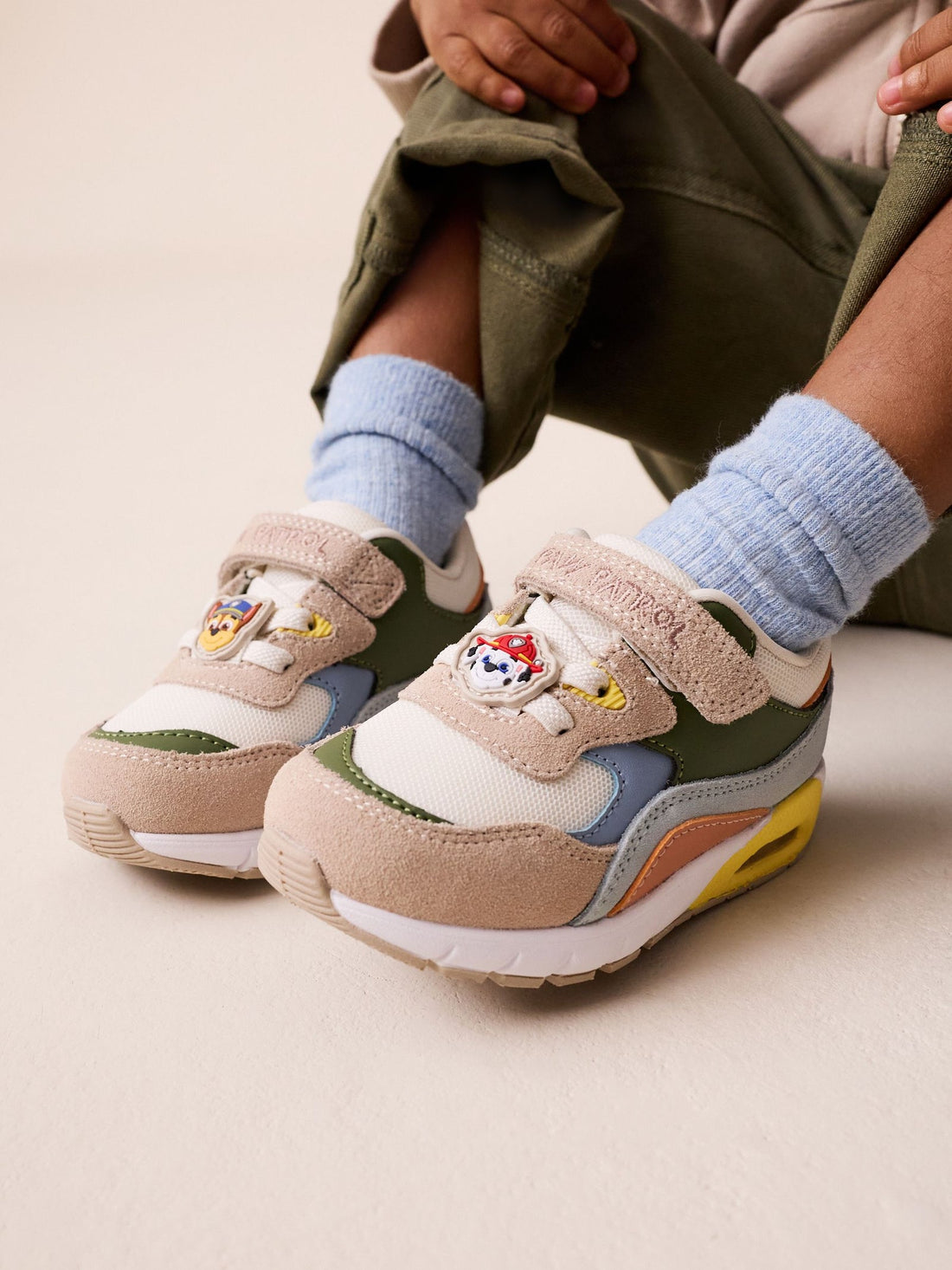Neutral Paw Patrol Standard Fit (F) Elastic Lace Trainers