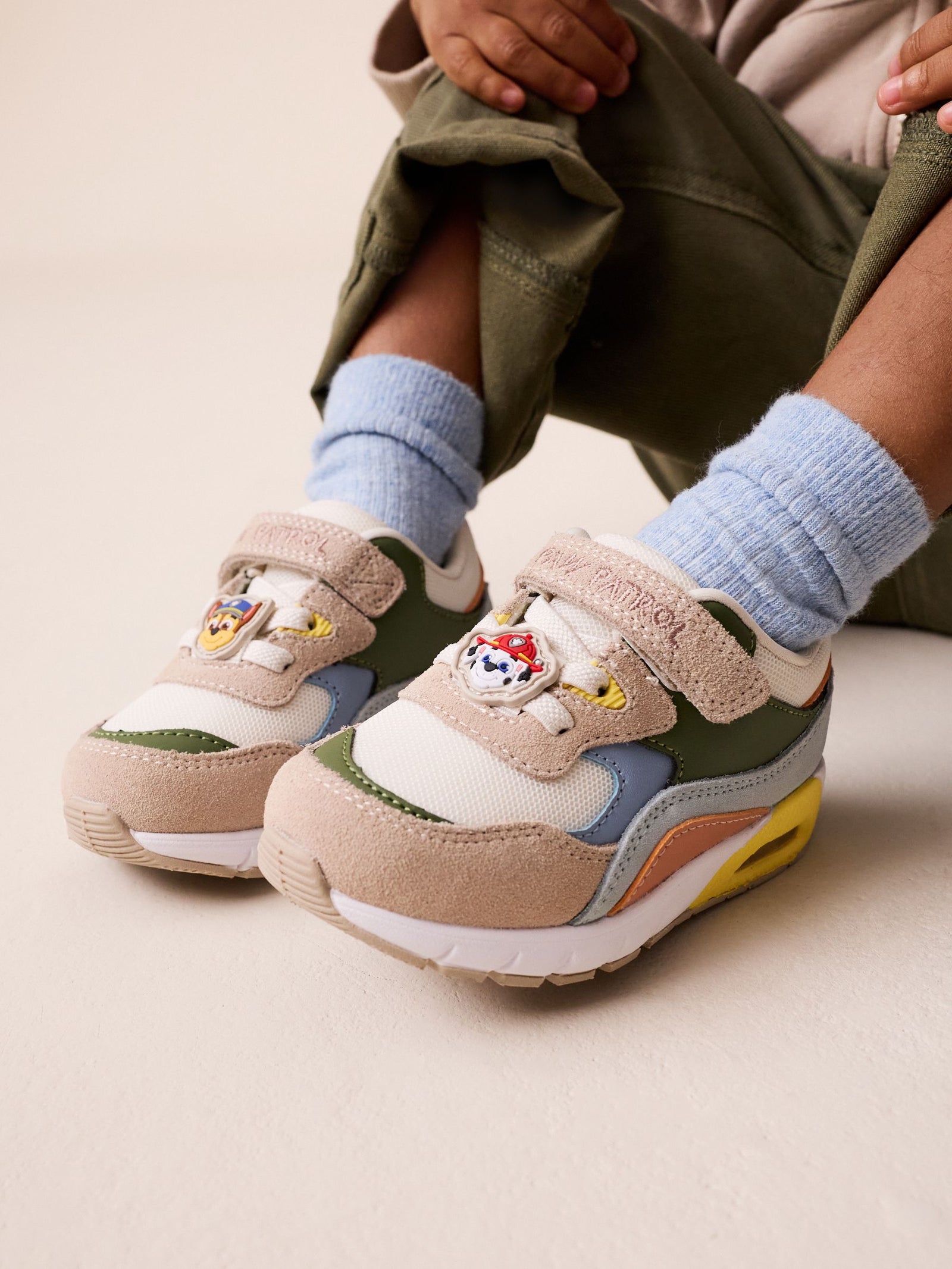 Neutral Paw Patrol Standard Fit (F) Elastic Lace Trainers