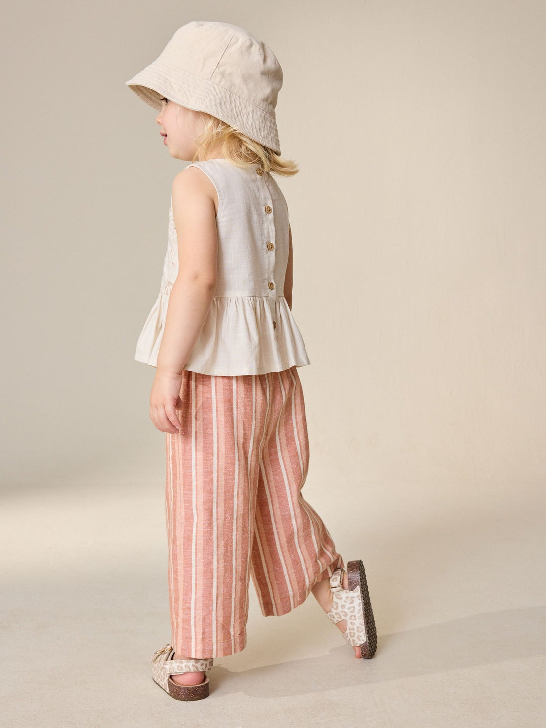 Neutral Embroidered Blouse And Trousers Co-ord Set (3mths-8yrs)