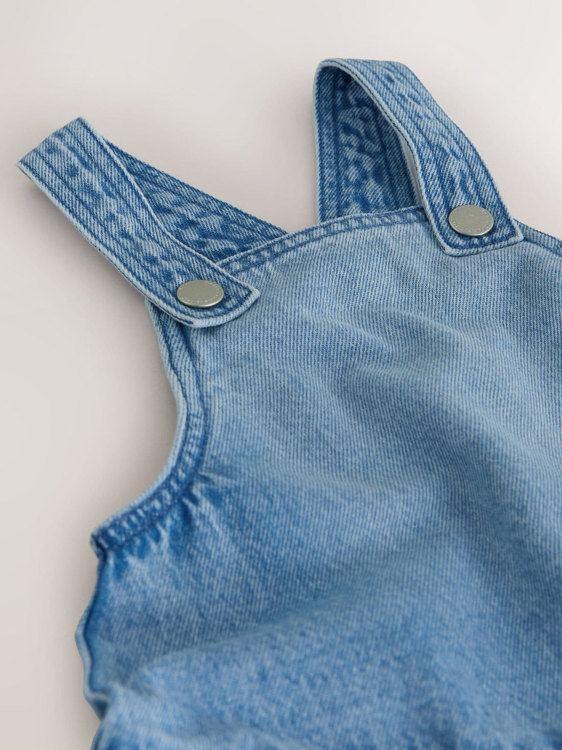 Mid Blue Denim Peplum Pinafore Dress (3mths-8yrs)