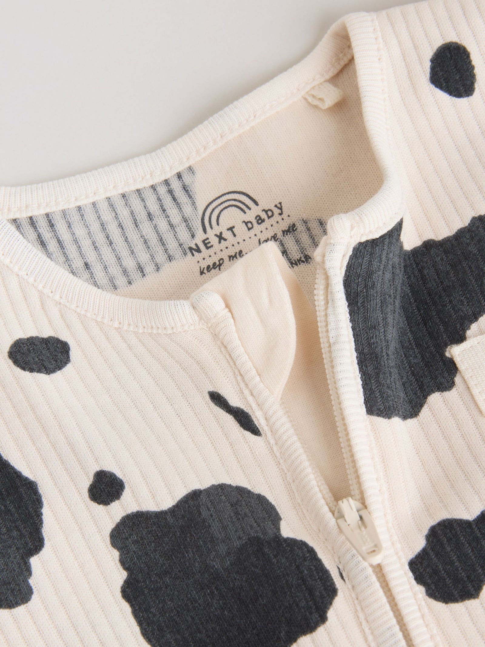 Neutral Two Way Zip Baby Sleepsuit 3 Pack (0-2yrs)