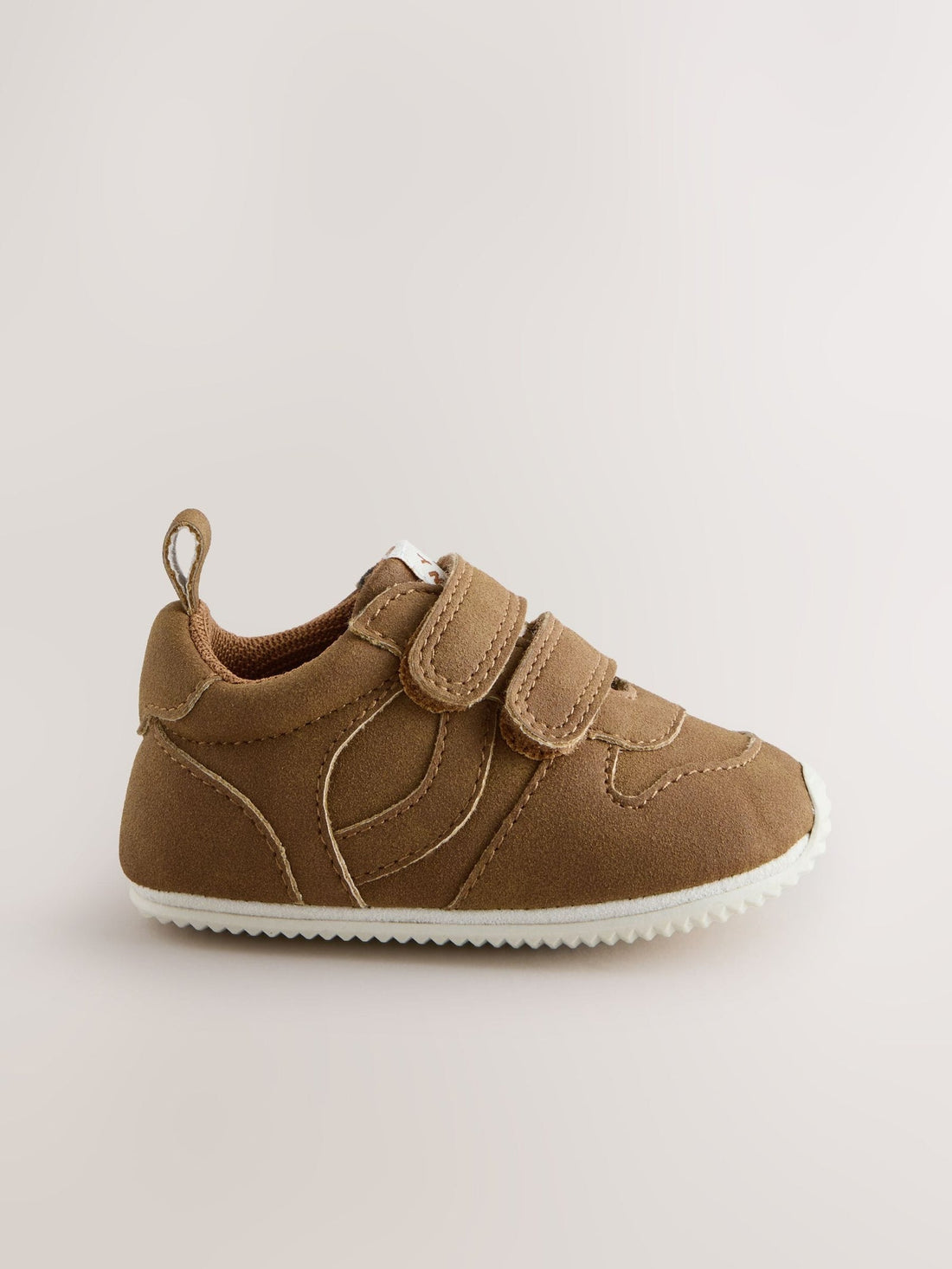 Tan Brown Baby Touch Fastening Trainers (0-2mths)
