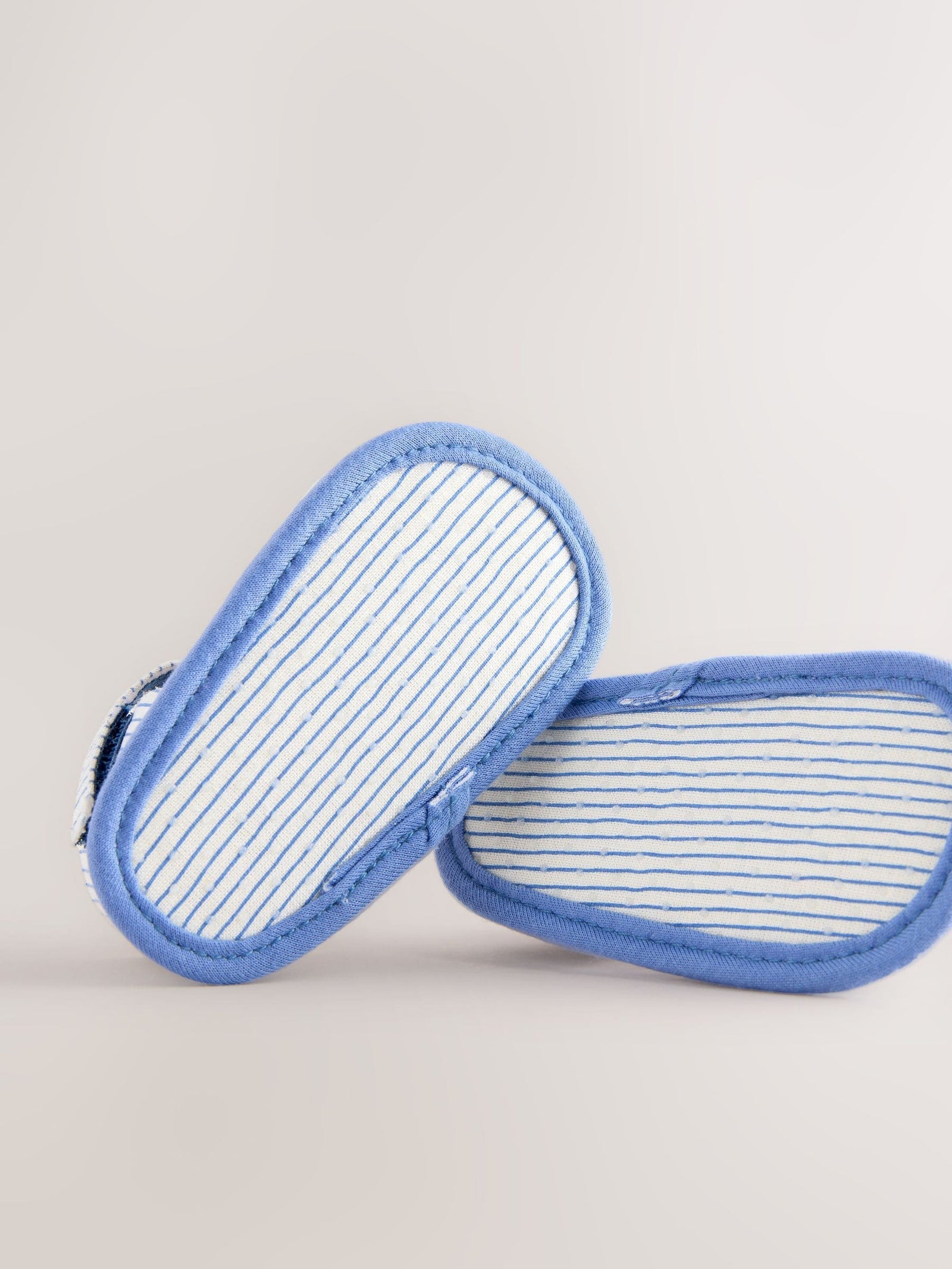 Navy Nautical Touch Fastening Baby Sandals (0-2mths)
