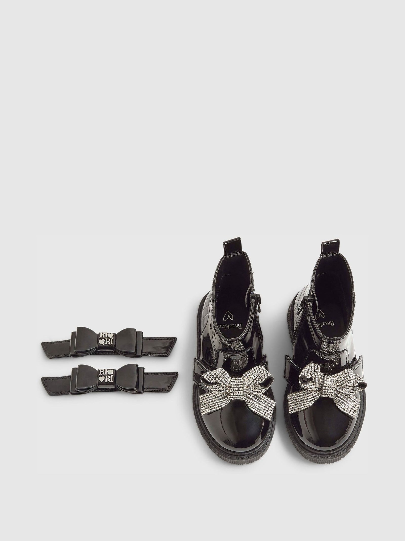 River Island Black Changeable Strap Chelsea Boots