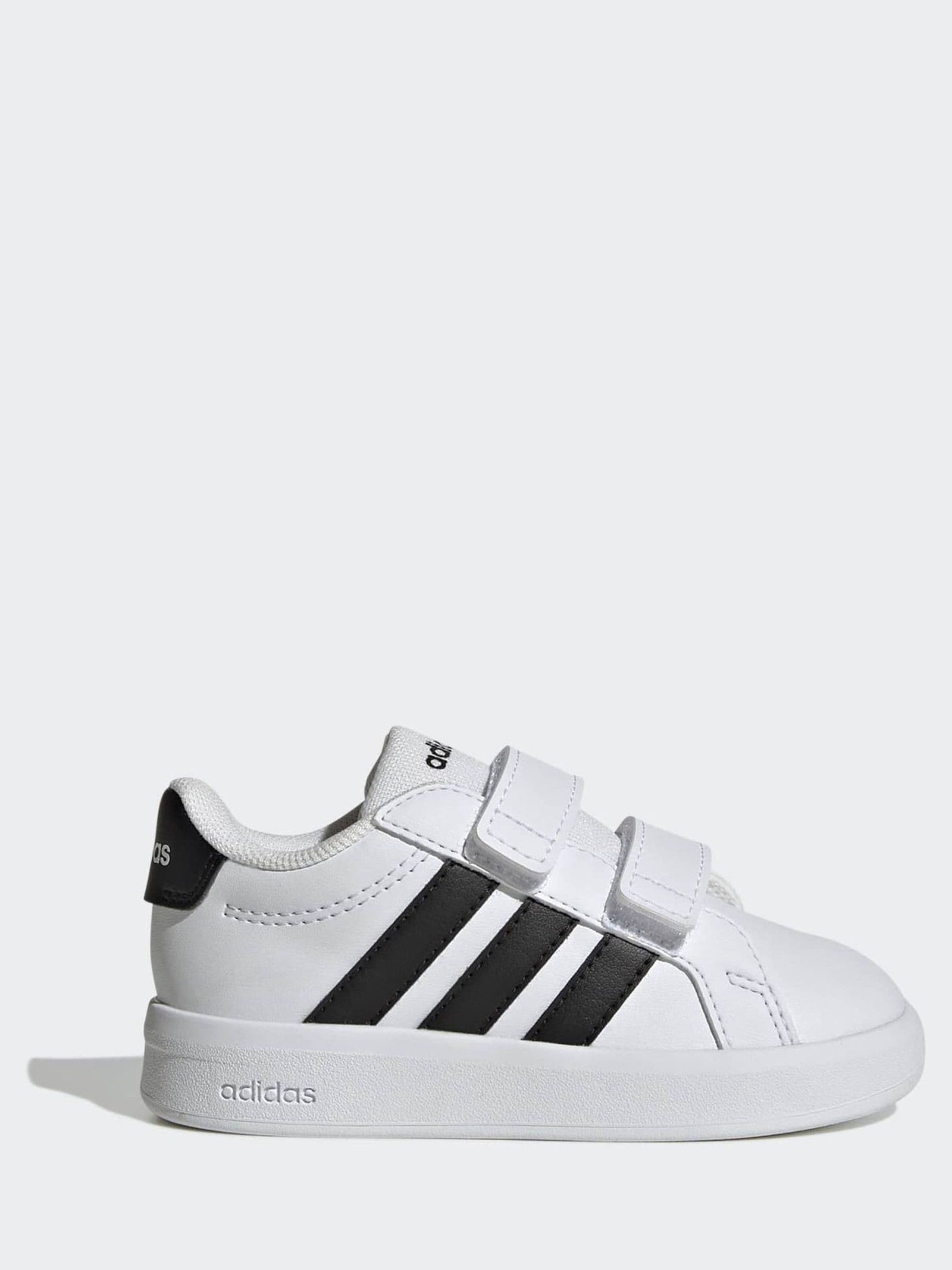 adidas White/Black Grand Court 3.0 Infant Trainers