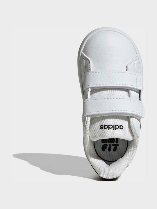 adidas White/Black Grand Court 3.0 Infant Trainers