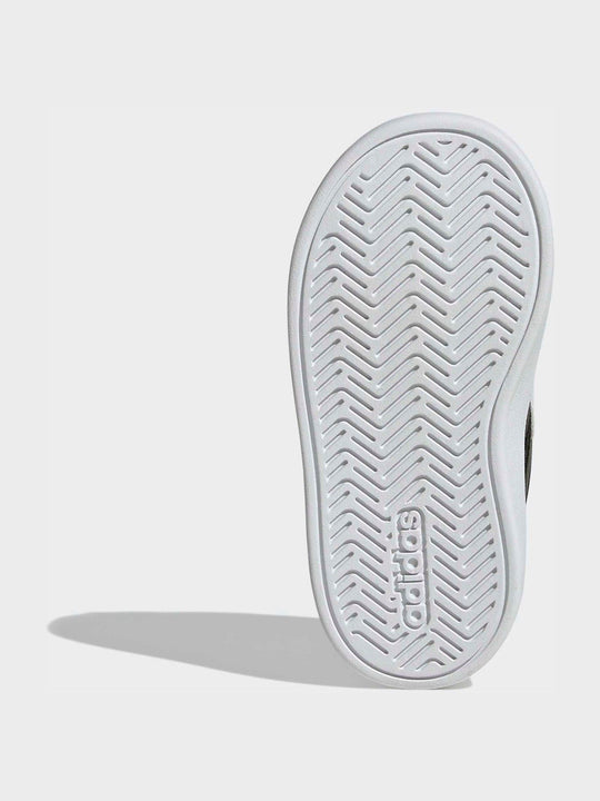 adidas White/Black Grand Court 3.0 Infant Trainers