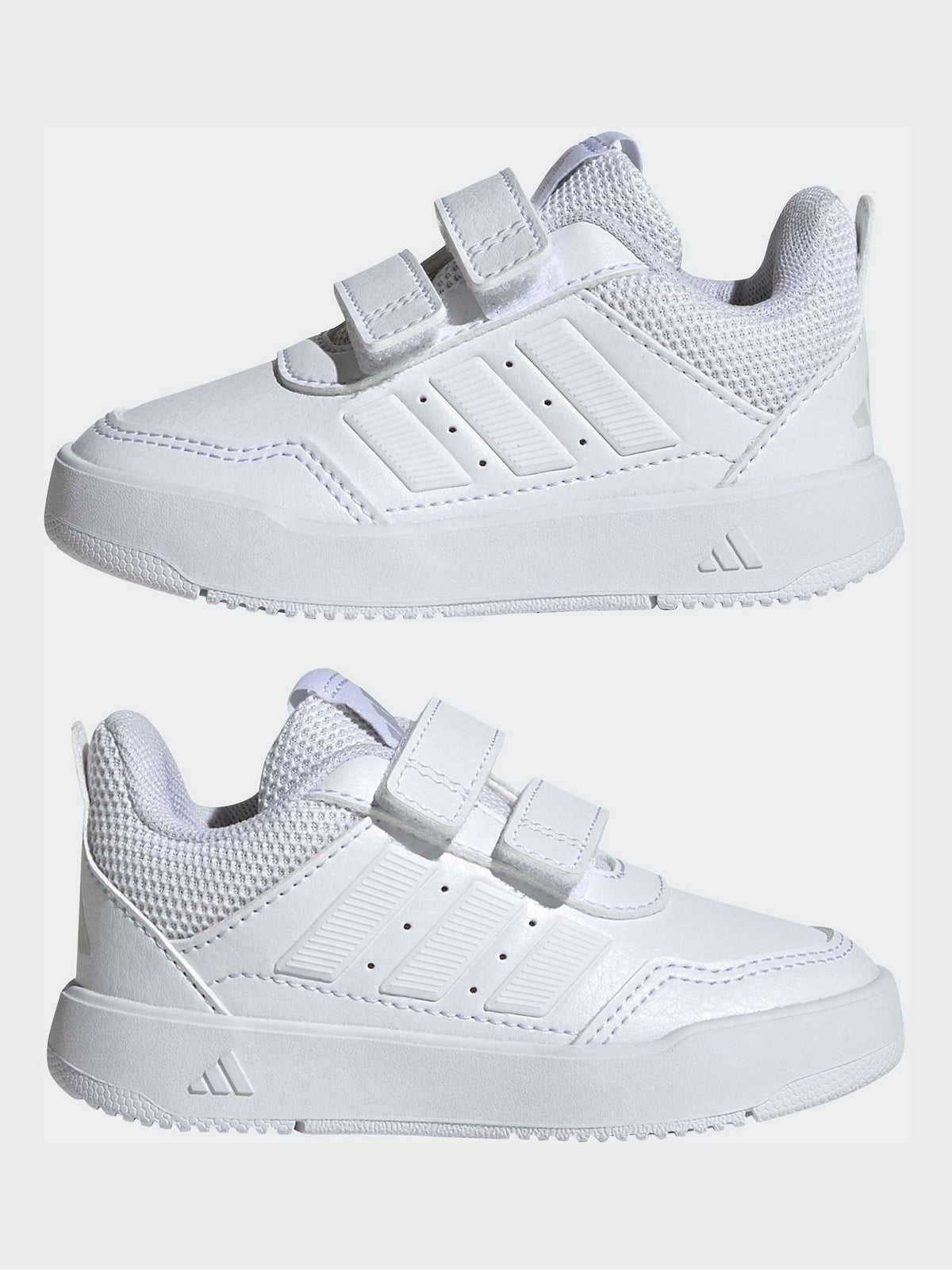 adidas White Hook and Loop Tensaur Sport 3.0 Infant Trainers