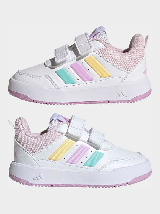 adidas White/Multi Hook and Loop Tensaur Sport 3.0 Infant Trainers