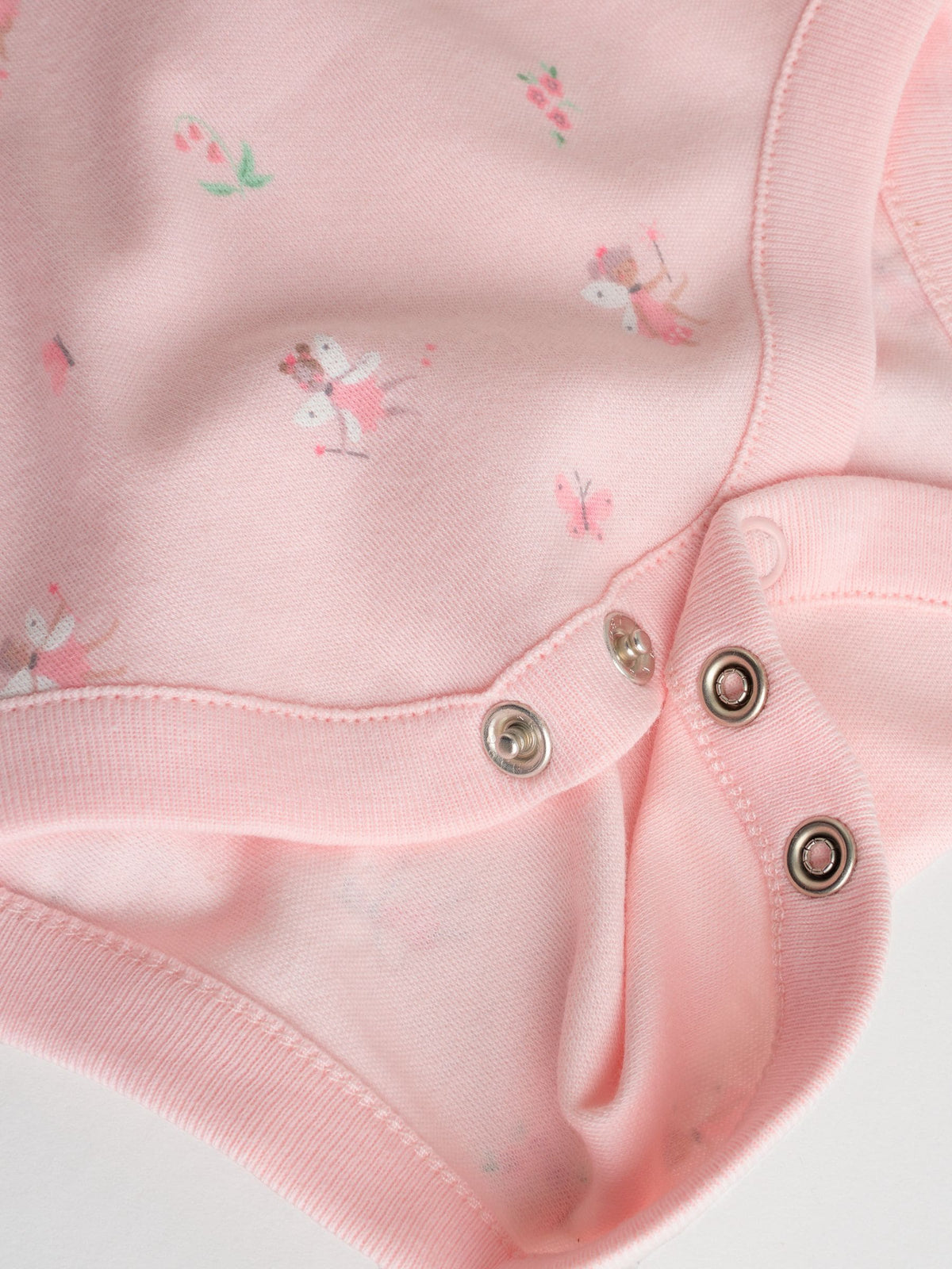 Pink 5 Pack Long Sleeve Baby Bodysuit