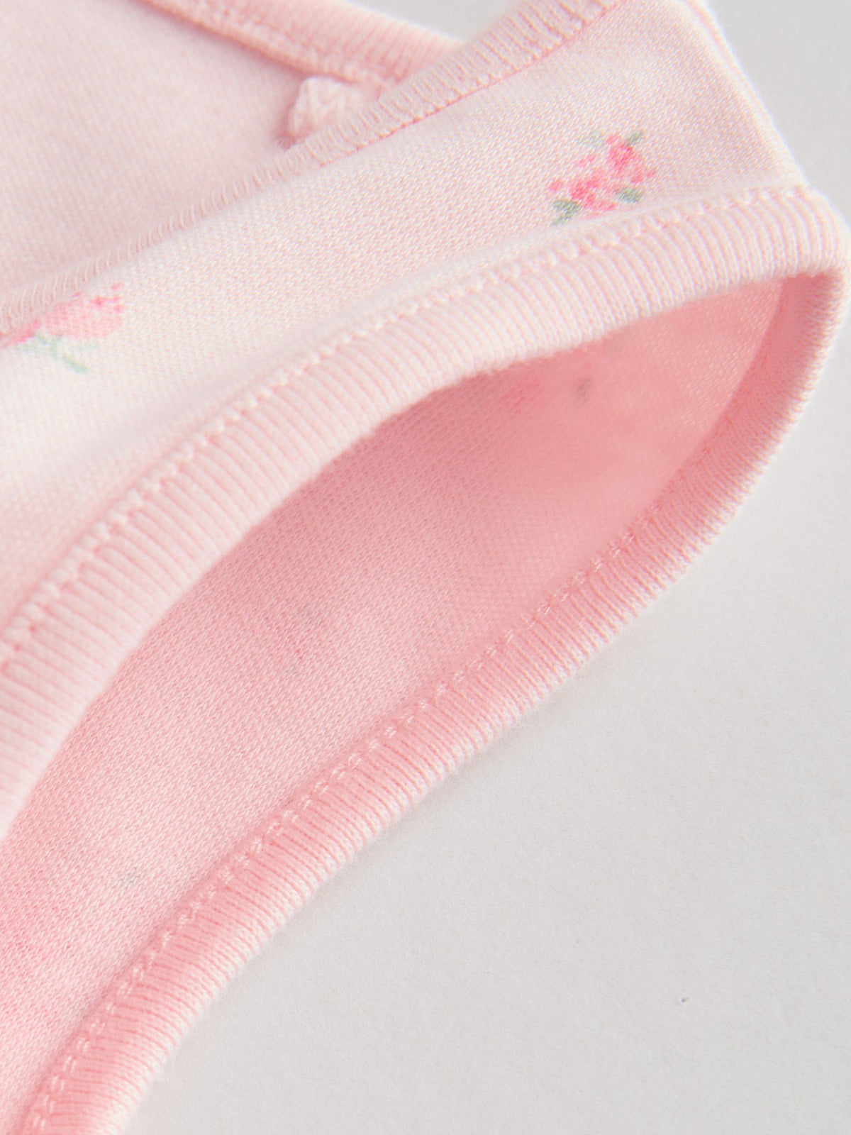 White/Pink 5 Pack Vest Baby Bodysuits