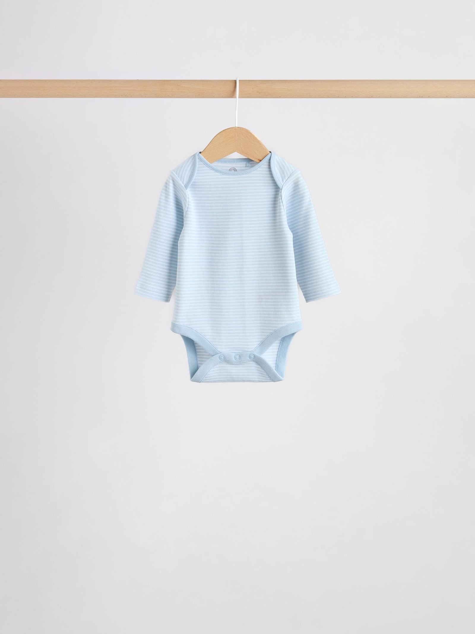 Blue 5 Pack Long Sleeved Baby Bear Bodysuit