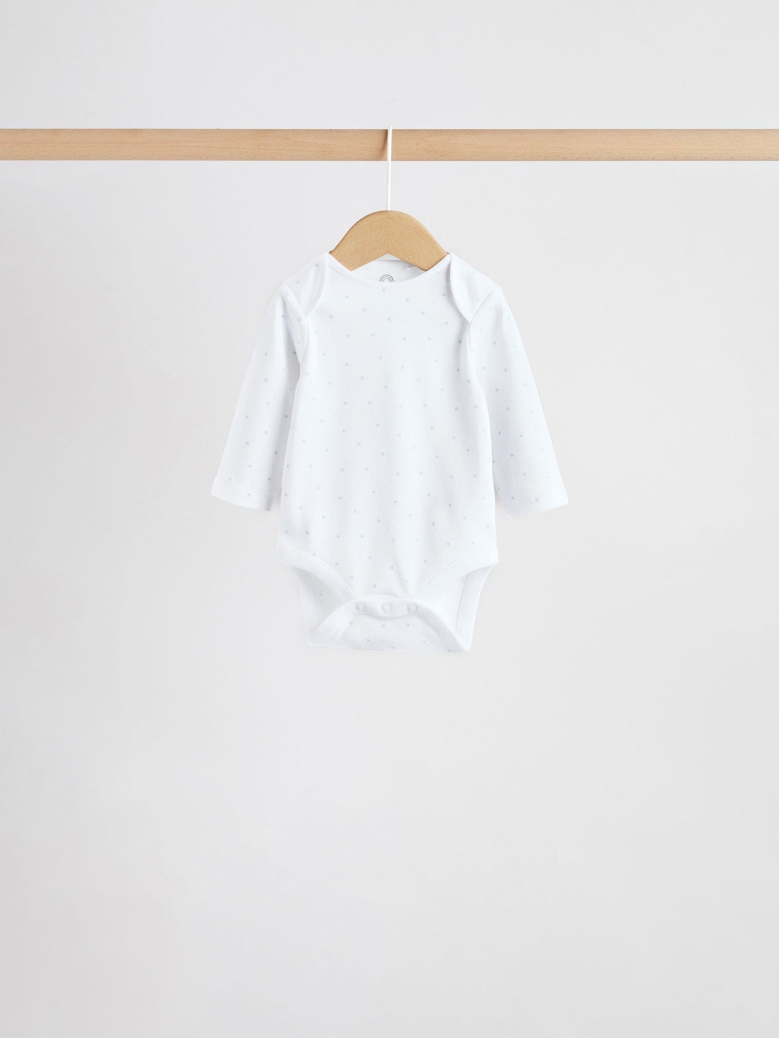 Blue 5 Pack Long Sleeved Baby Bear Bodysuit
