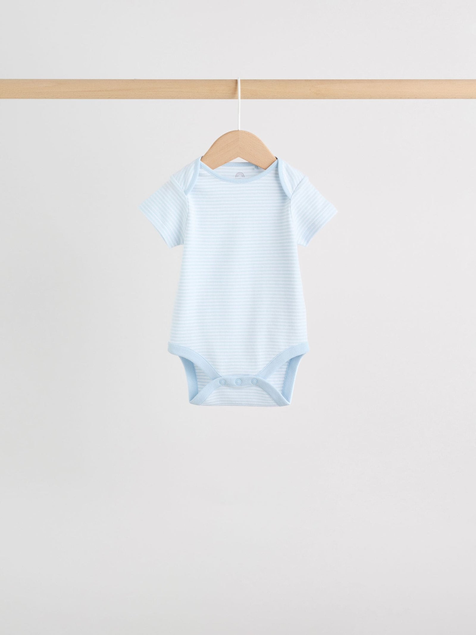 Blue 5 Pack Short Sleeve Baby Bear Bodysuit