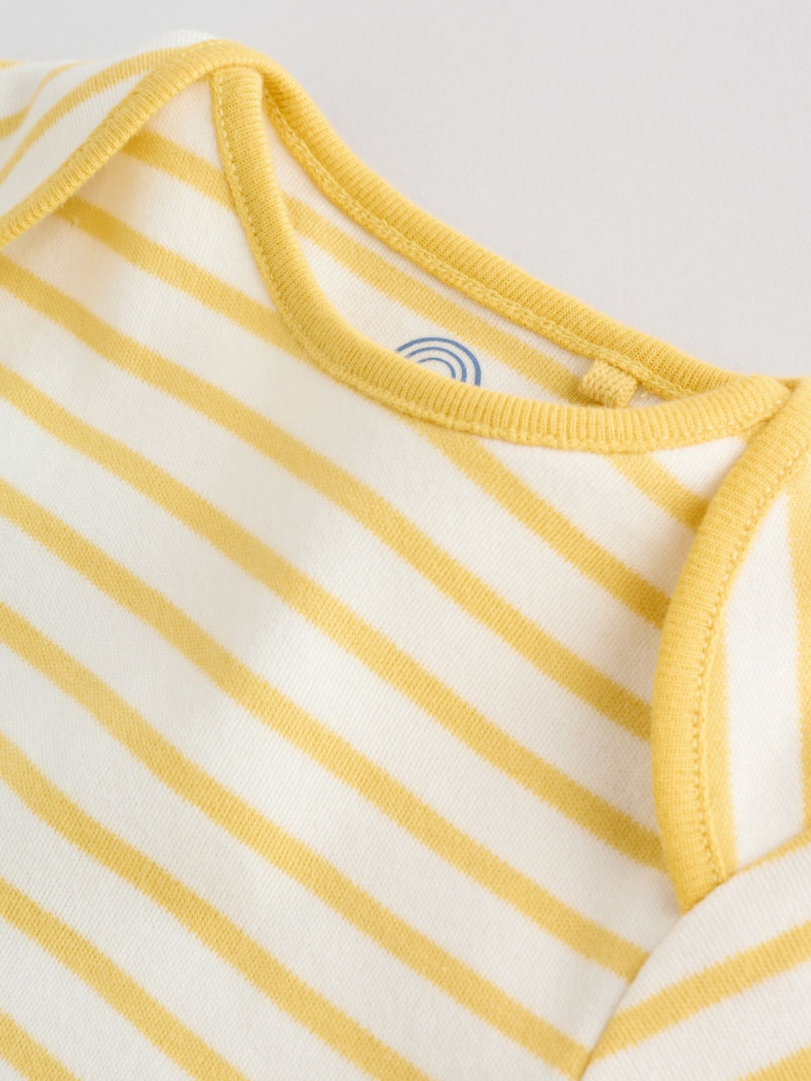 Bright Stripe Short Sleeve Baby Bodysuits 5 Pack