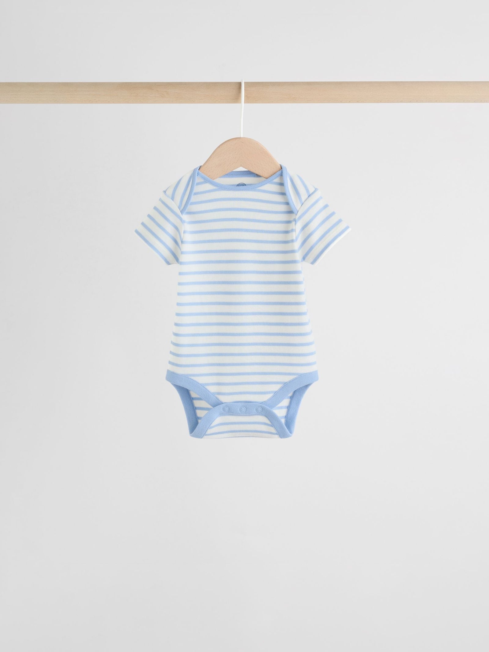 Bright Stripe Short Sleeve Baby Bodysuits 5 Pack