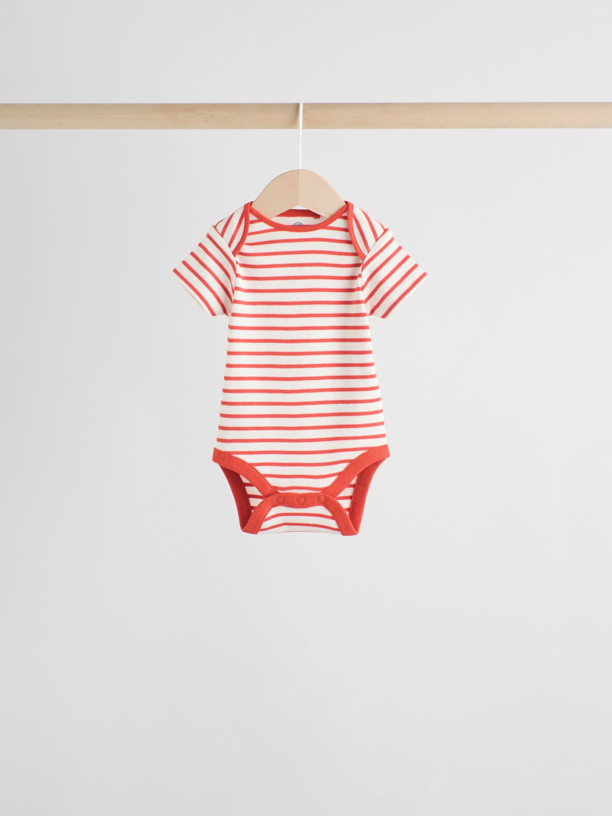 Bright Stripe Short Sleeve Baby Bodysuits 5 Pack