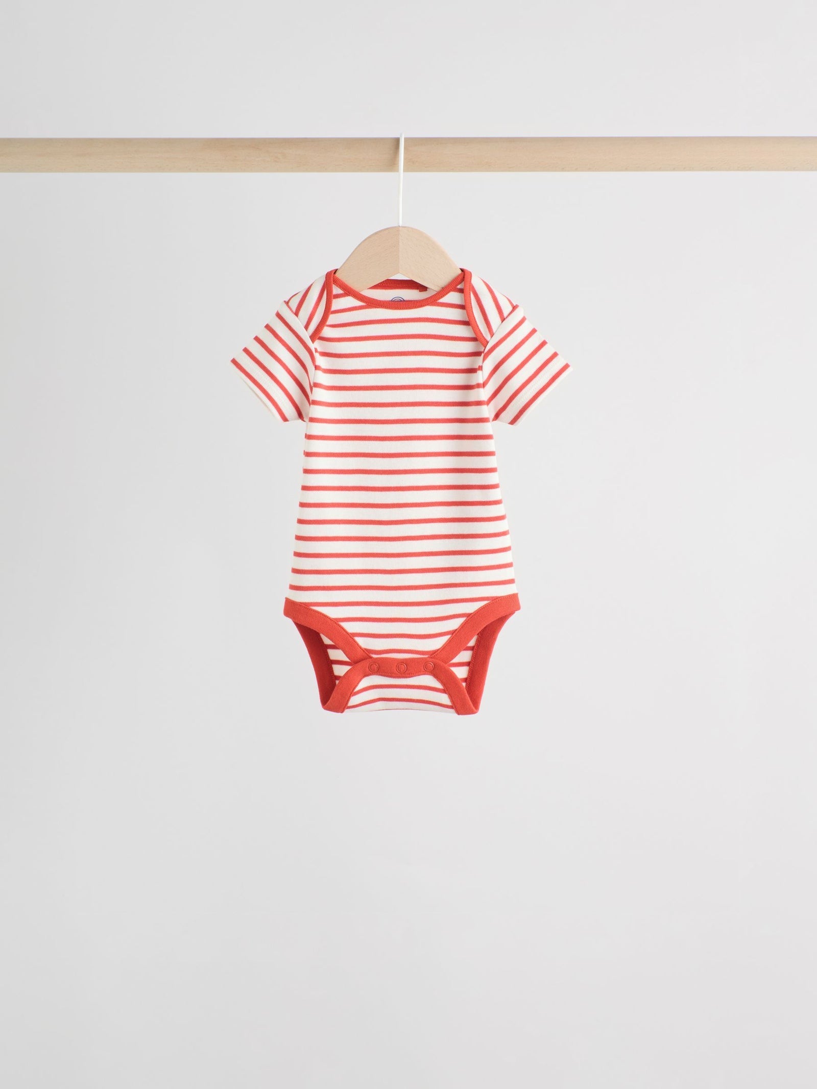 Bright Stripe Short Sleeve Baby Bodysuits 5 Pack