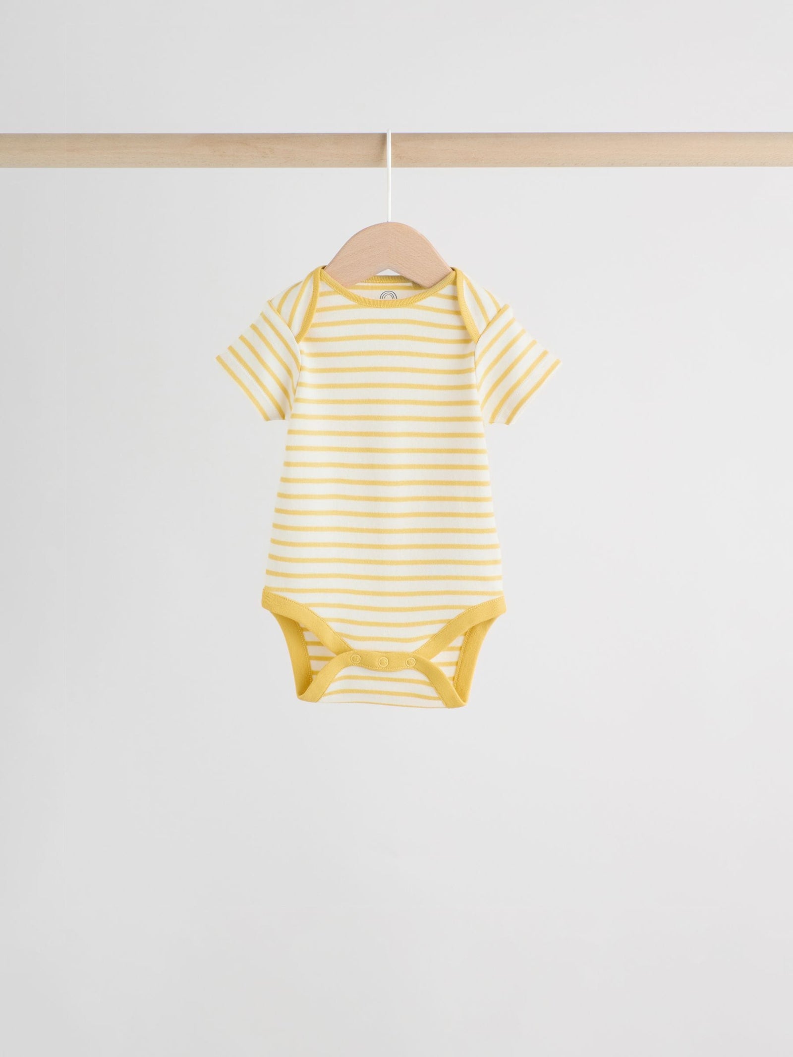 Bright Stripe Short Sleeve Baby Bodysuits 5 Pack