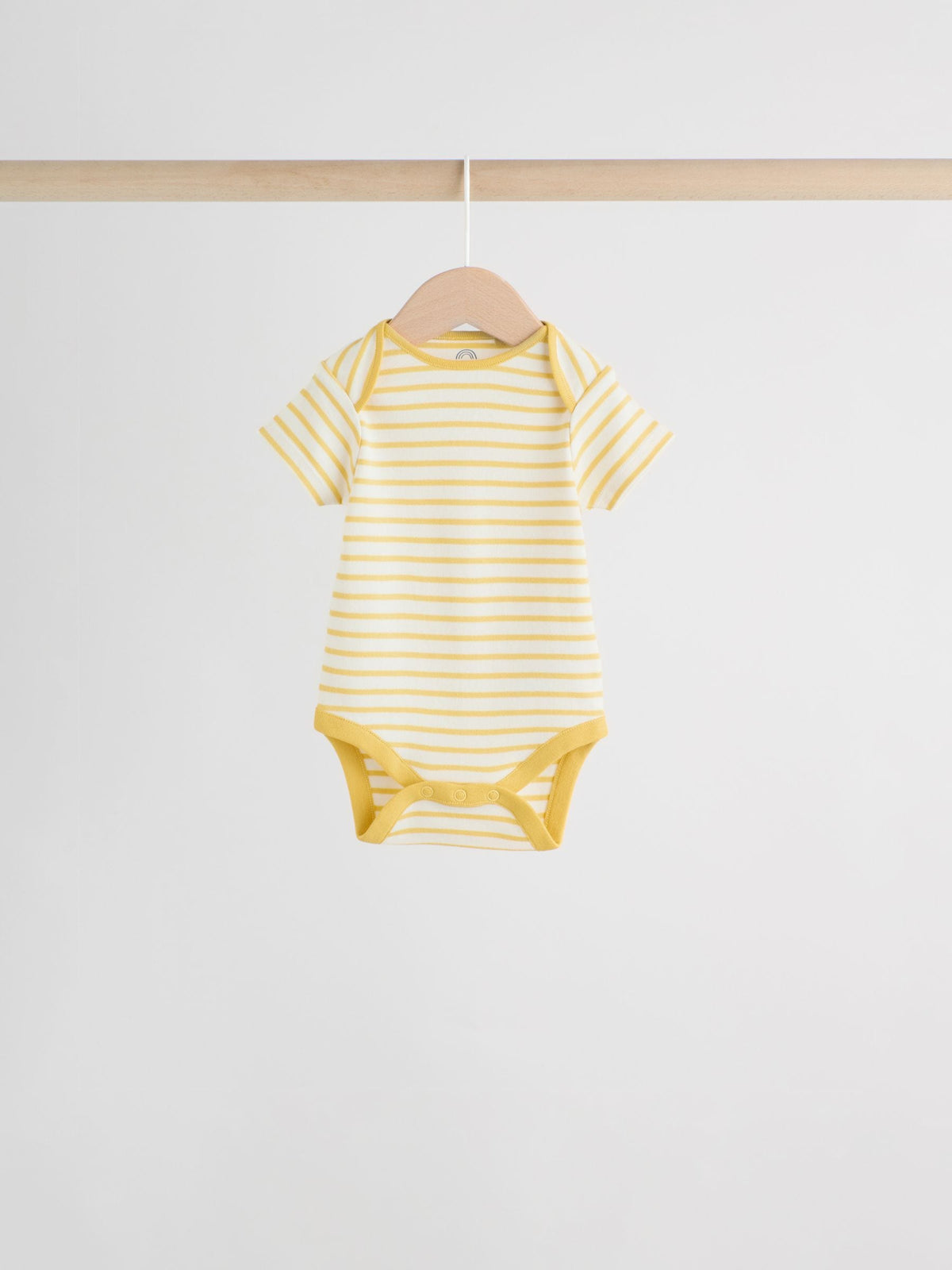 Bright Stripe Short Sleeve Baby Bodysuits 5 Pack