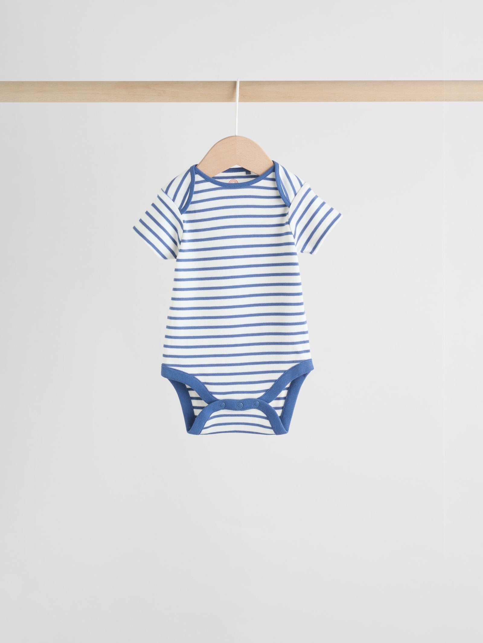 Bright Stripe Short Sleeve Baby Bodysuits 5 Pack